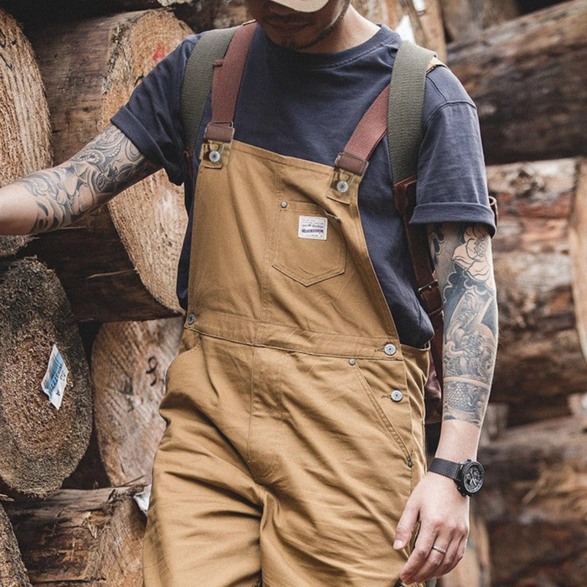 Gardaly Heath Duck Canvas Overalls