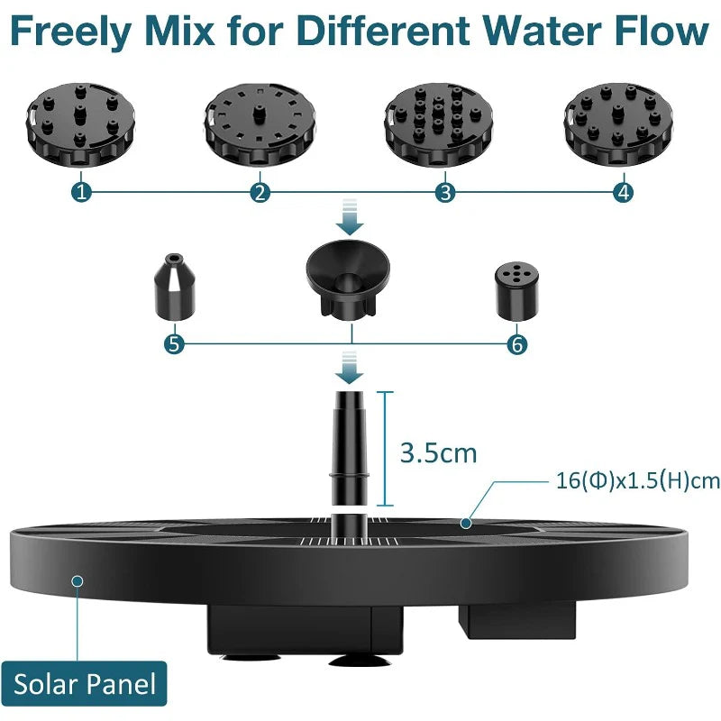 Gardaly - Solar-Powered Garden Fountain - AquaBloom™
