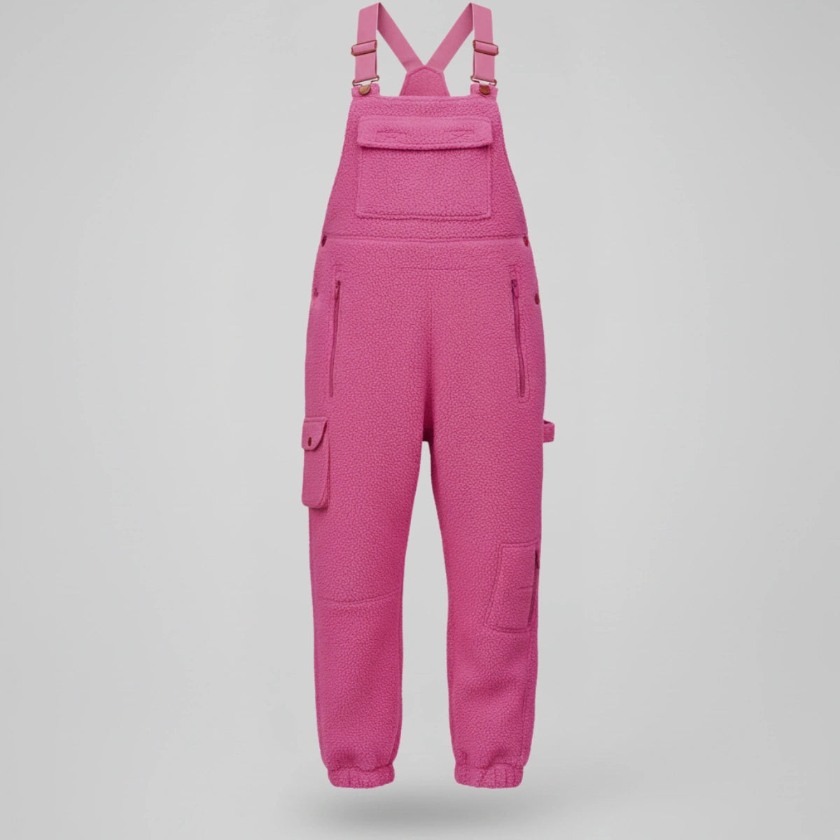 Gardaly Thermal Fleece Overalls with Zip Pockets