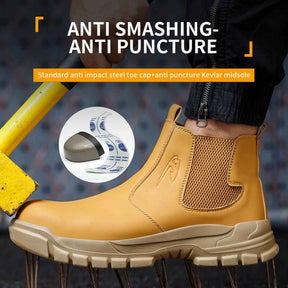 Gardaly | Men’s WeldSafe™ Steel-Toe Work Trainers – Waterproof, Puncture-Resistant & Spark-Resistant