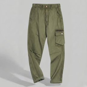 Men’s Cargo Trousers – Asymmetrical Pocket Design, Slim Fit