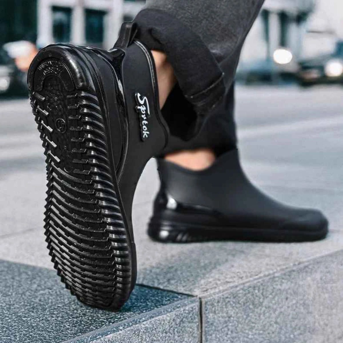 Gardaly | Men’s Ankle Wellington™ Boots – One-Piece Waterproof Build with Non-Slip Grip