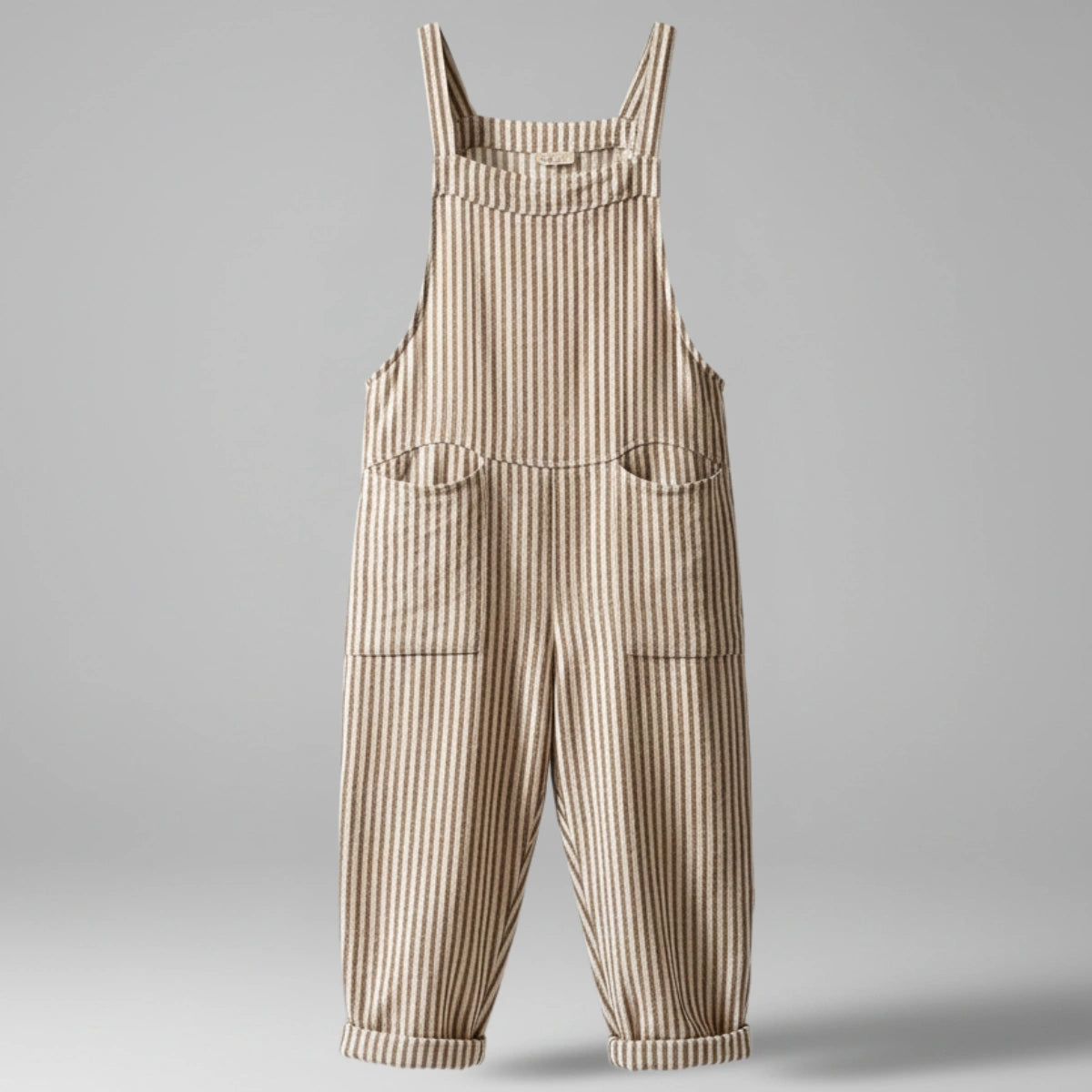 Gardaly Striped Wide-Leg Overalls