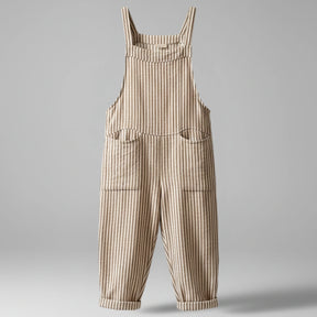 Gardaly Striped Wide-Leg Overalls