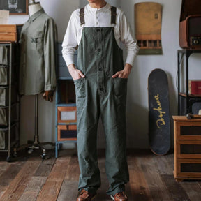 Gardaly Round-Pocket Lightweight Canvas Overalls