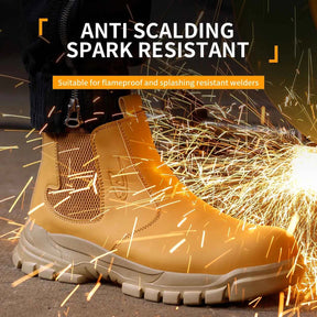 Gardaly | Men’s WeldSafe™ Steel-Toe Work Trainers – Waterproof, Puncture-Resistant & Spark-Resistant
