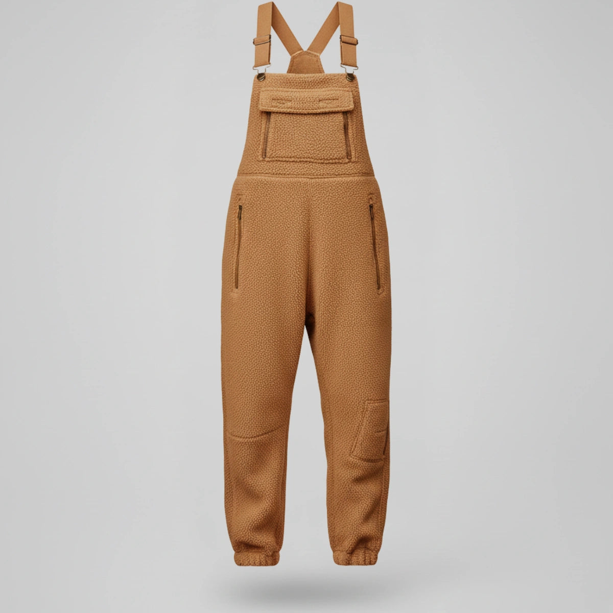 Gardaly Thermal Fleece Overalls with Zip Pockets