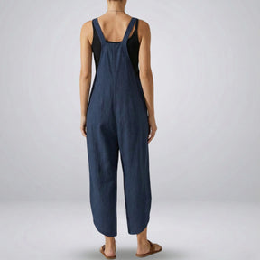 Gardaly Button-Front Casual Overalls Jumpsuit