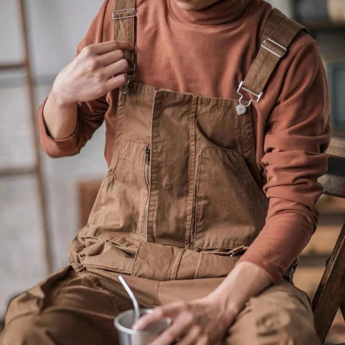 Gardaly Easy-Drape Overalls