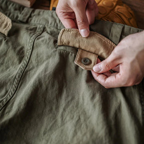 M-47 Herringbone Field Trousers – French Army-Inspired Reproduction, Linen-Lined