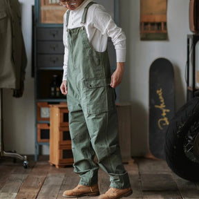 Gardaly Winston Zip-Front Overalls