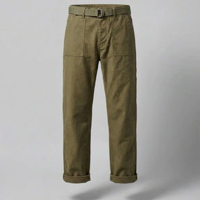 Men’s Straight-Leg Casual Trousers – Fatigue Style
