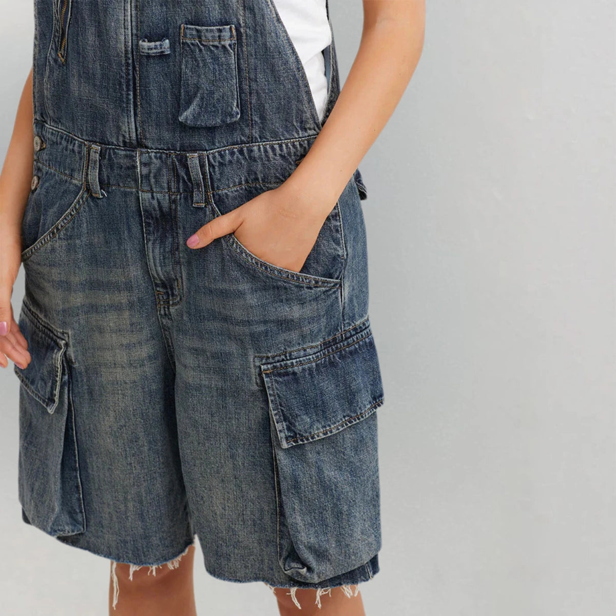 Gardaly Claire Overall Shorts
