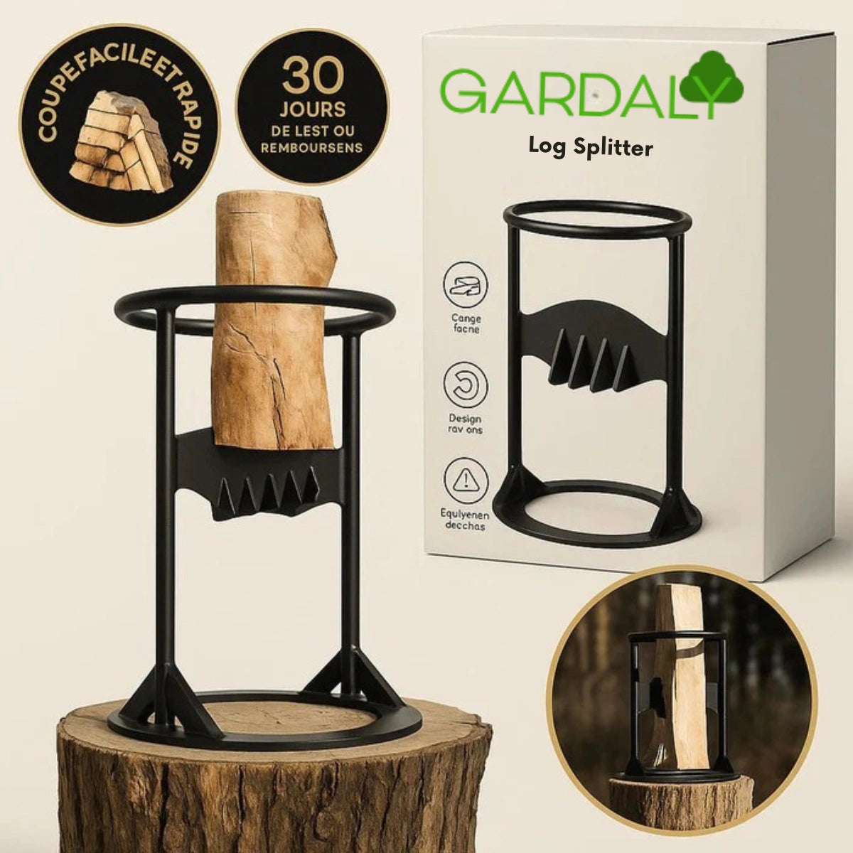 SafeSplit™ Log Splitter – Safety, Power and Simplicity