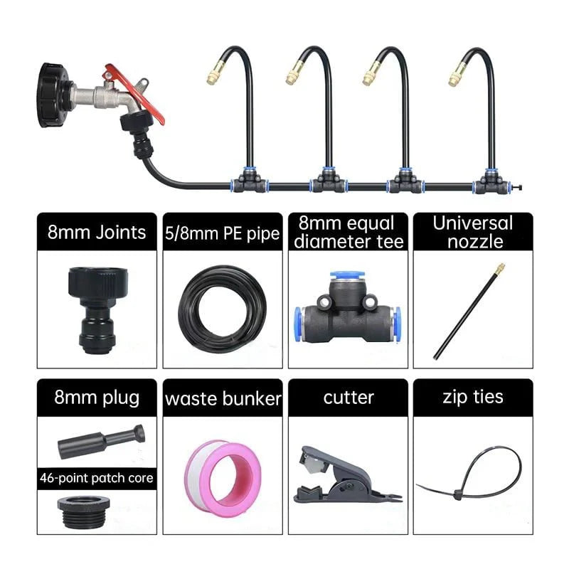 Gardaly - High-Pressure Garden Misting System - MistFlow™
