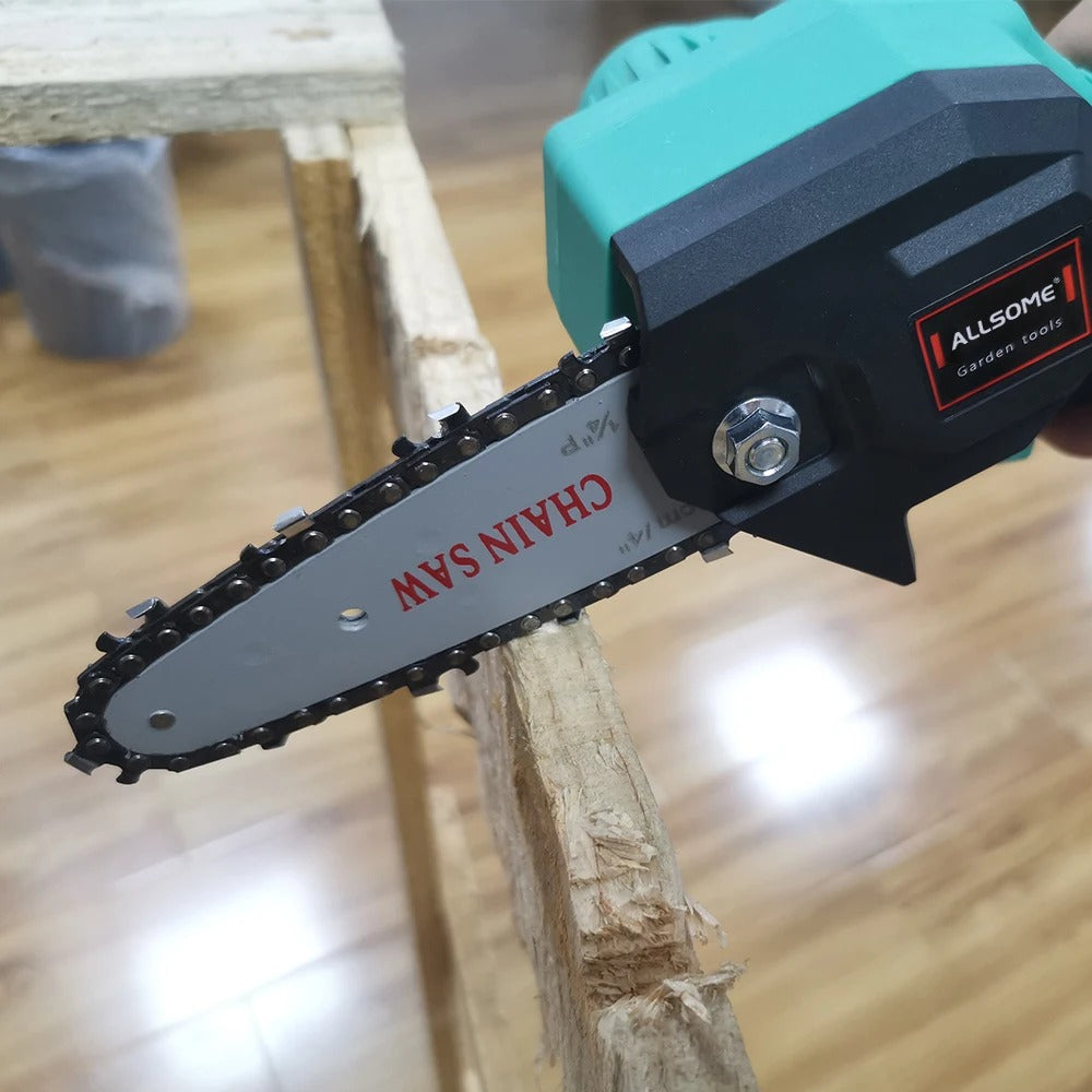 CutMaster™ – Portable Battery-Powered Chainsaw