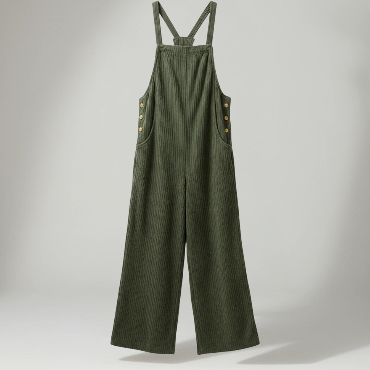 Gardaly Cosy Corduroy Loosened Overalls