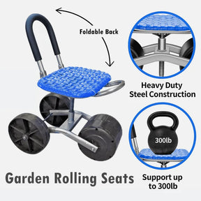 RotoSeat™ | 360° Rotating Gardening Seat with Adjustable Height