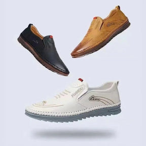 Gardaly | Leather Slip-On Moccasins for Men